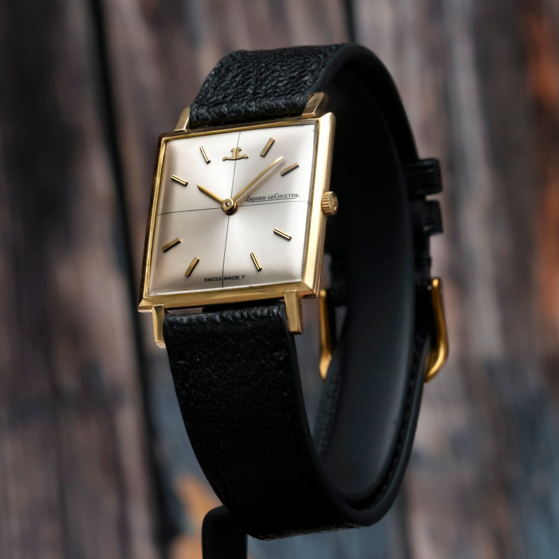 Jaeger Lecoultre Classique Square Extra-flat 18kt Yellow Gold -1966- -photo-4