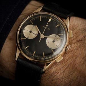 Chronographe Zenith Stellina Or Rose 18kts -1960-