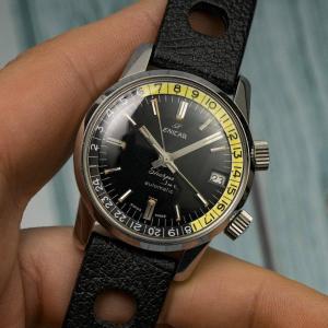 Vintage Enicar Sherpa Jet 600 Gmt Watch Ref.148-35-02 -1969-