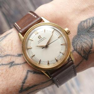 Omega Calatrava Automatique Bumper Or Jaune 18kt Réf. 2736 Sc Cal.354 -1953-