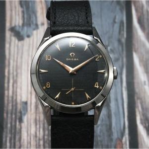 Omega Calatrava Vintage Cadran Nid d'Abeille Acier Inoxydable -1952- 