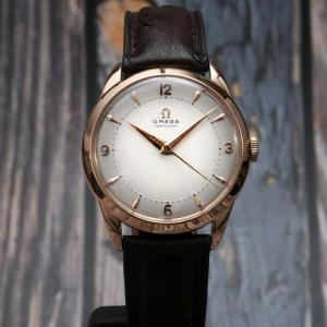 Omega Trésor Or Rose 18kts "honeycomb Dial" -1952- 