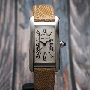 Cartier Tank Americaine Auromatique Or Blanc 18kts Circa 2000