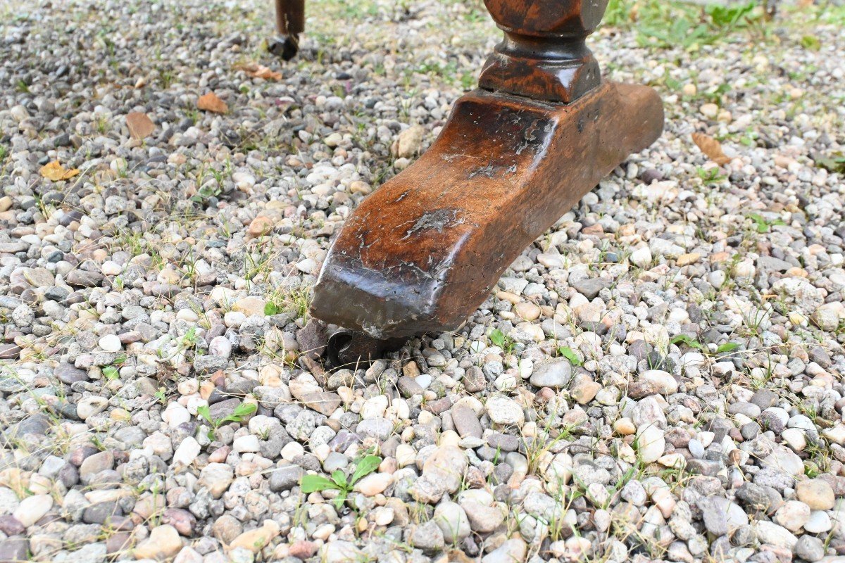 Walnut Harvest Table Early 19th-photo-4