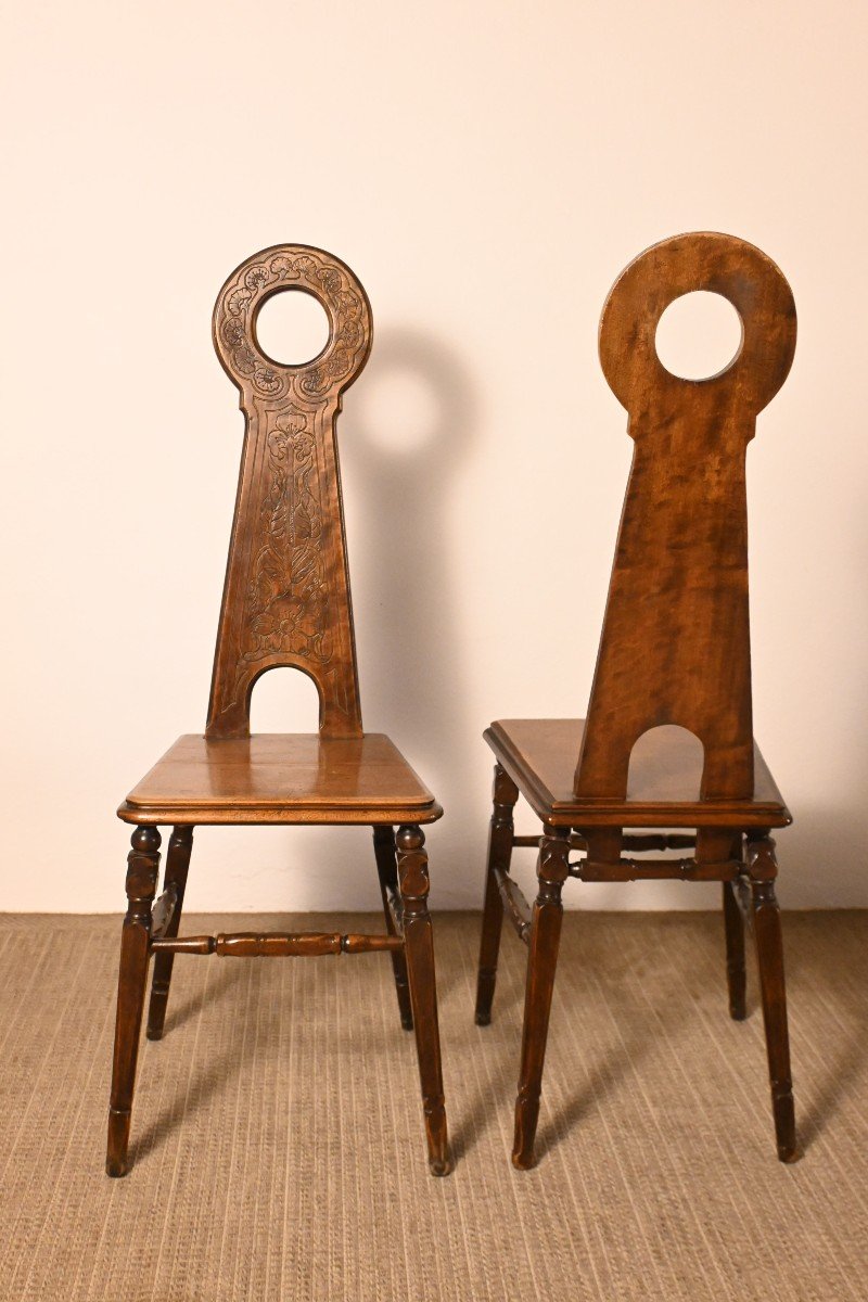 Pair Of Art Nouveau Chairs-photo-4