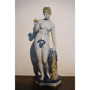 Polychrome Enameled Ceramic By Eve, Samson Paris