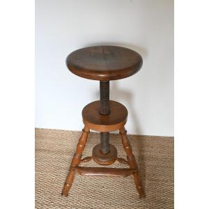 Elegant Tabouret à vis  d'horloger d'époque Milieu 19ème Siècle