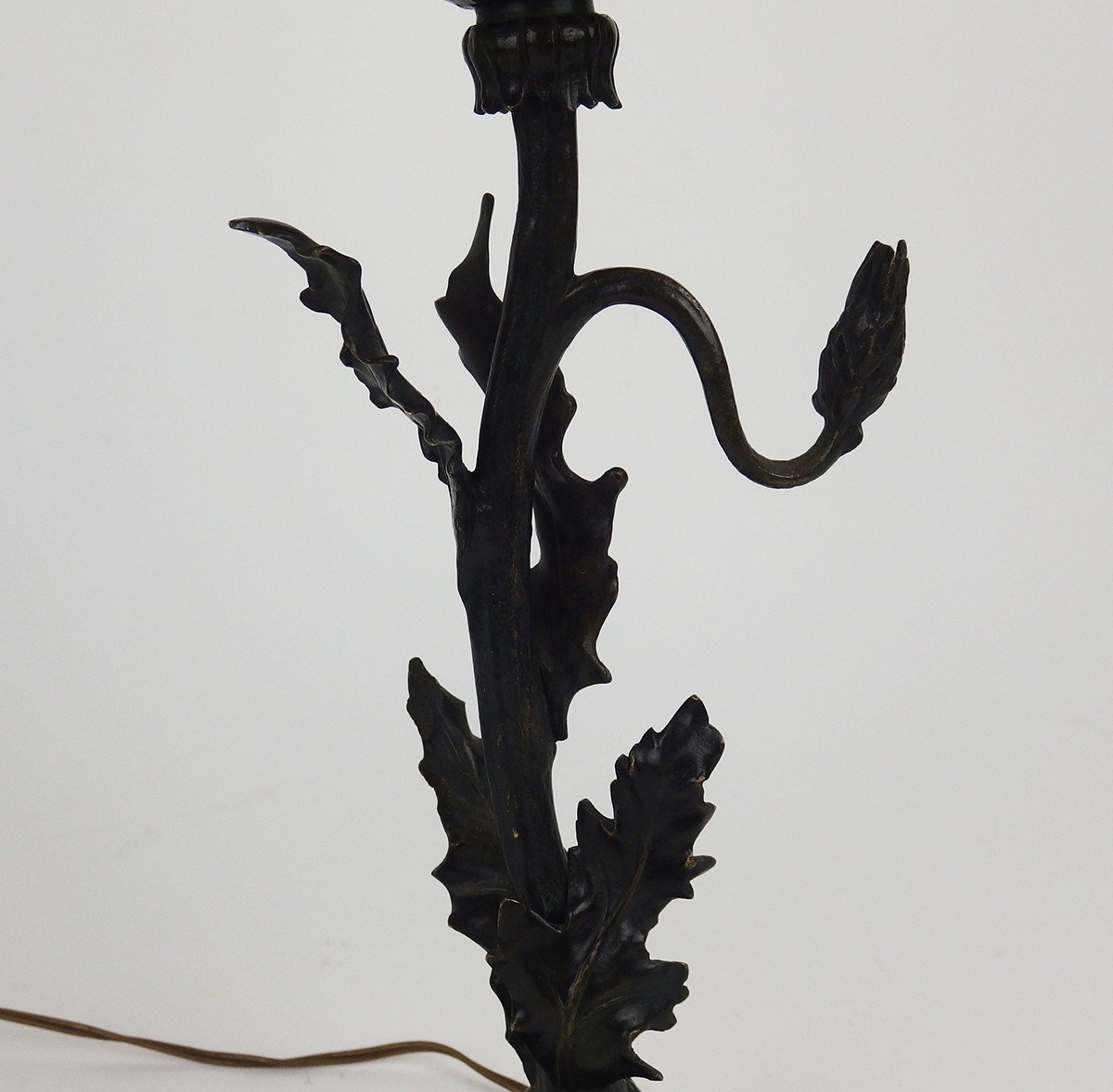 Art Nouveau Bronze Table Lamp-photo-2