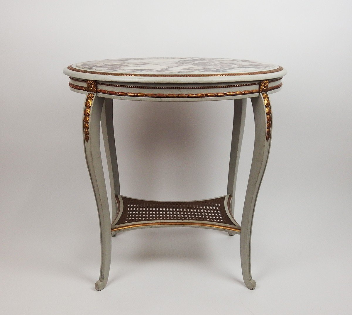 Pedestal Table, Louis XV Style Center Table-photo-2