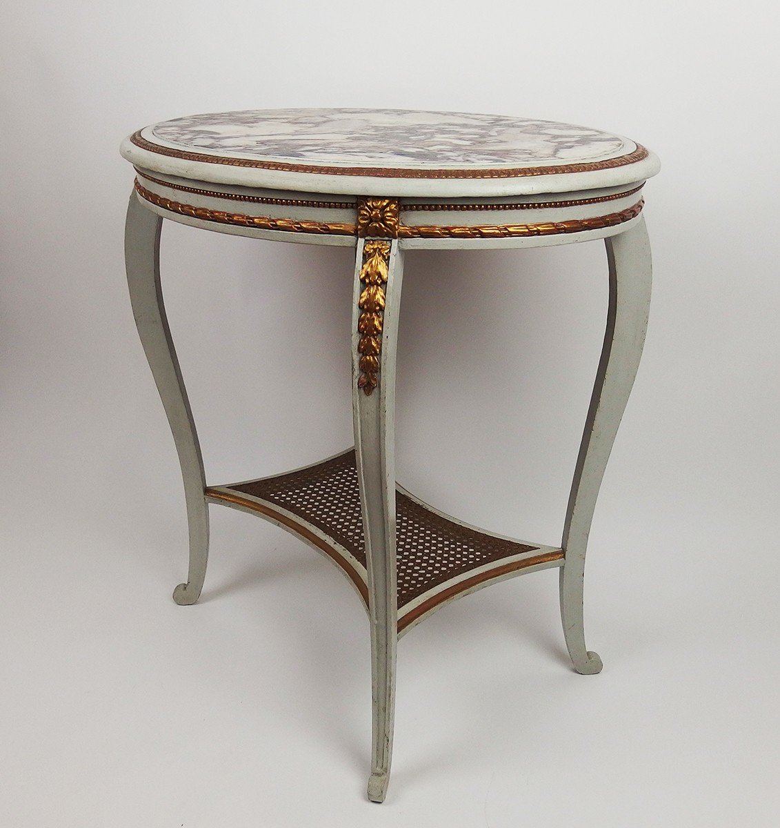 Pedestal Table, Louis XV Style Center Table-photo-4