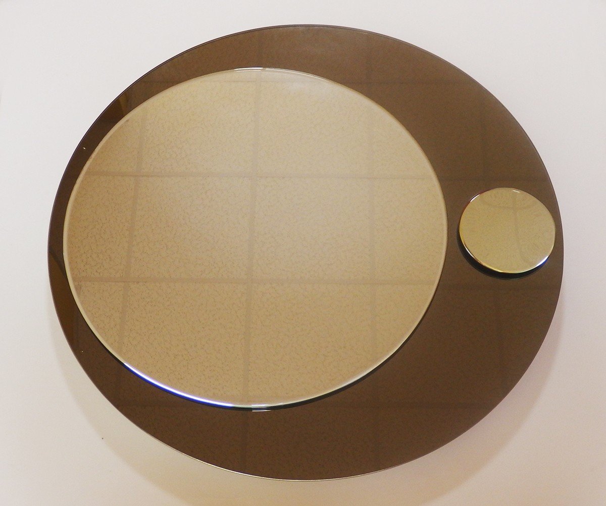 Galvorame Round Wall Mirror 1970