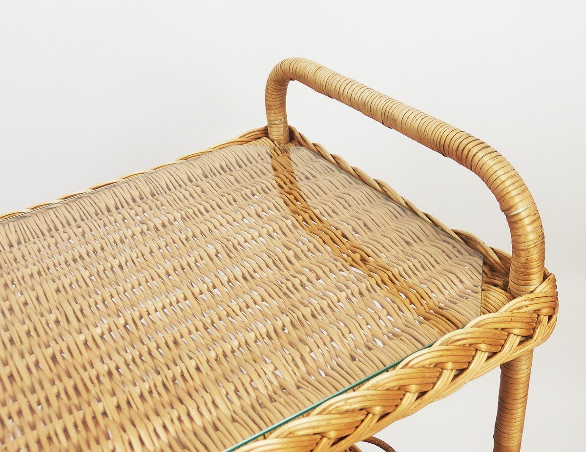 1960s Rattan Trolley-photo-1