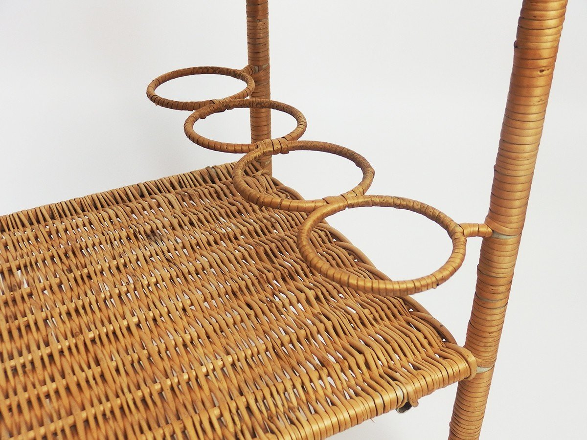 1960s Rattan Trolley-photo-2