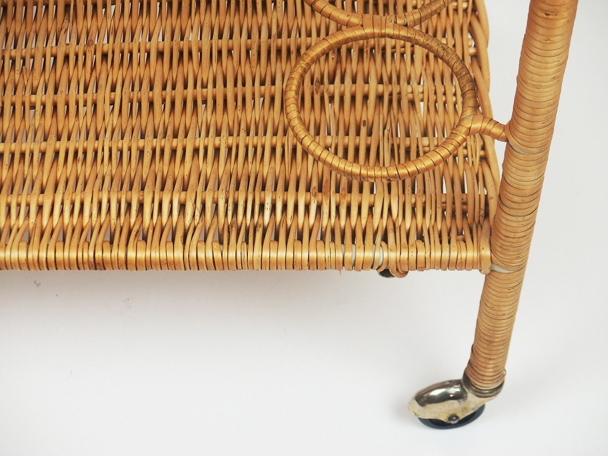 1960s Rattan Trolley-photo-7