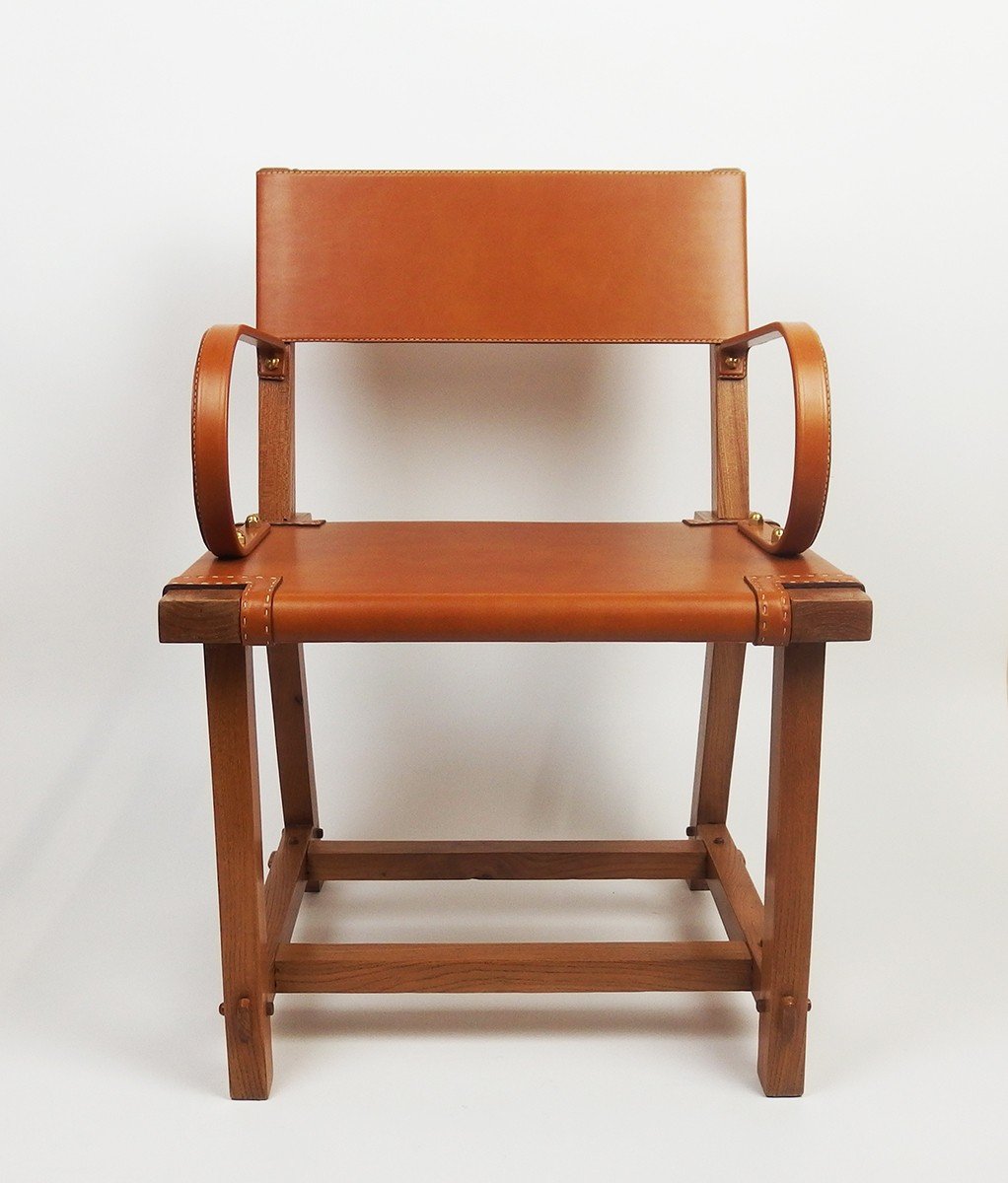 Fauteuil Par Jacques Adnet-photo-2