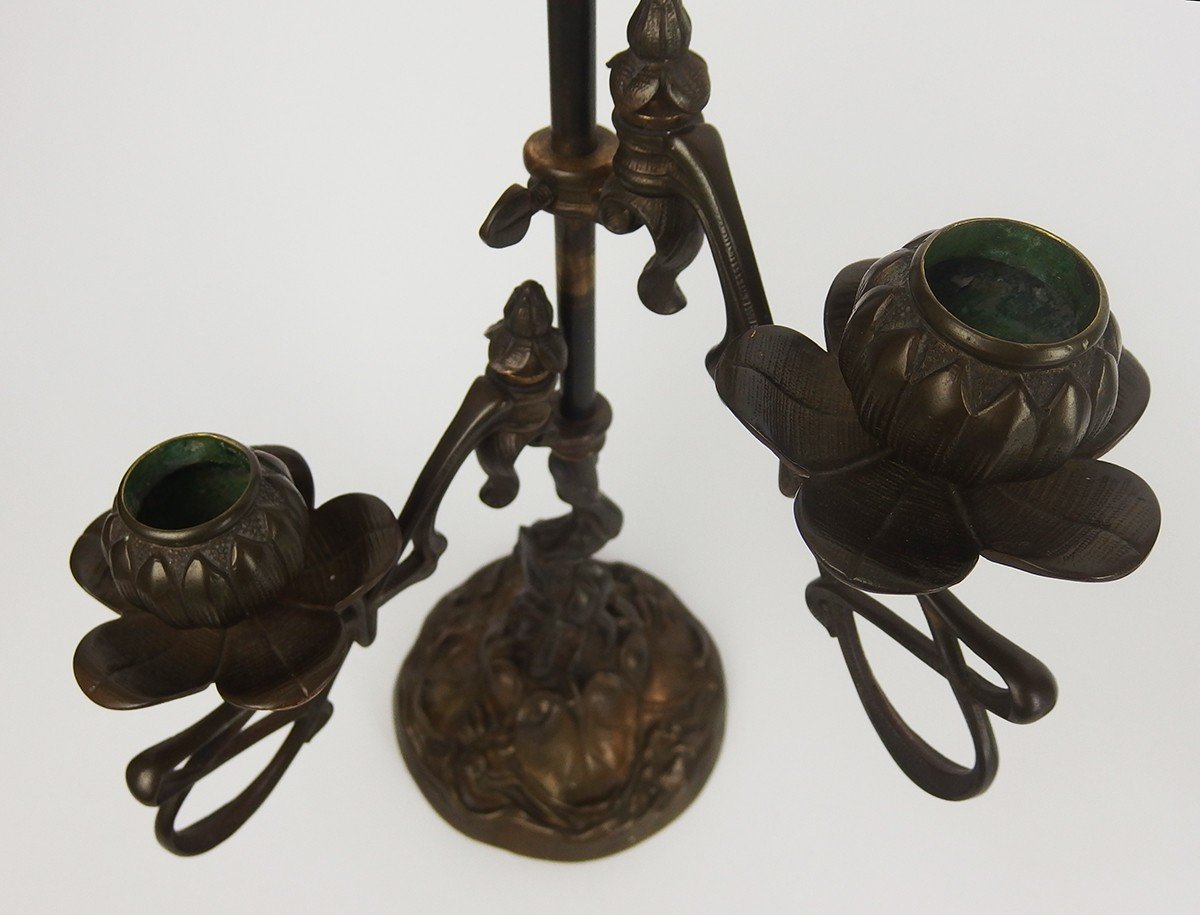 Pair Of "art Nouveau" Candlesticks-photo-8