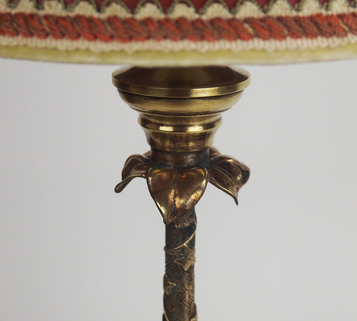 Asian  Bronze Lamp-photo-2