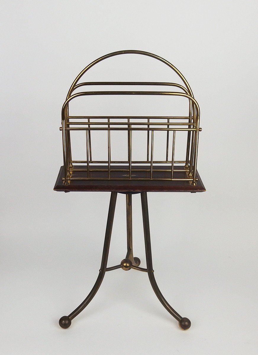 Victorian Style Swivel Magazine Rack-photo-2