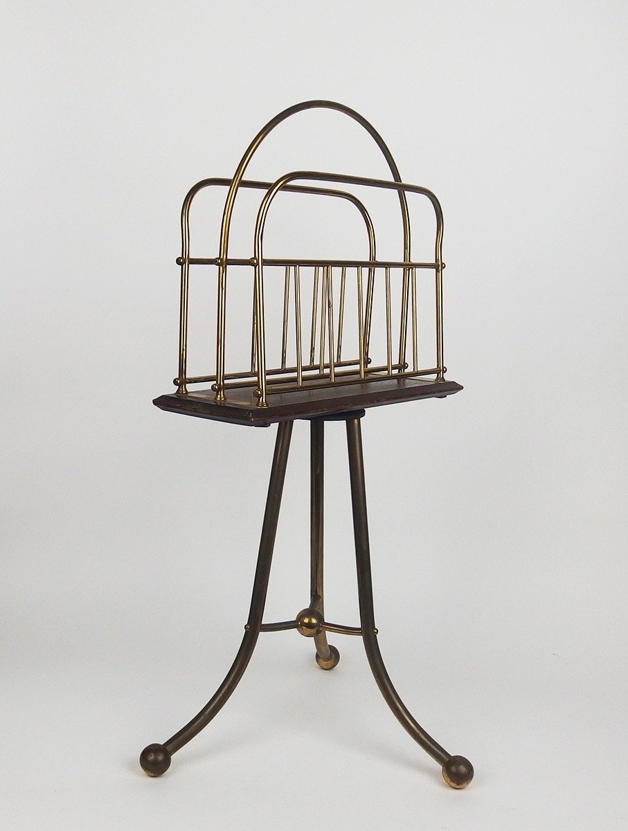 Victorian Style Swivel Magazine Rack-photo-3