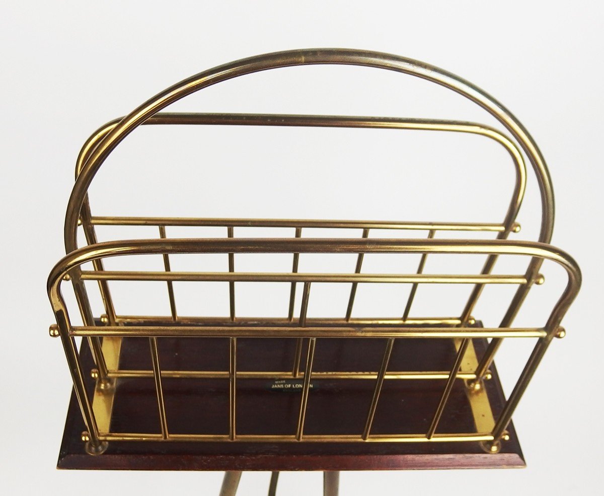 Victorian Style Swivel Magazine Rack-photo-1