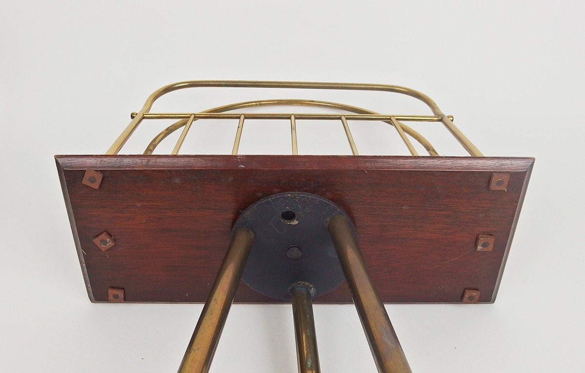 Victorian Style Swivel Magazine Rack-photo-5