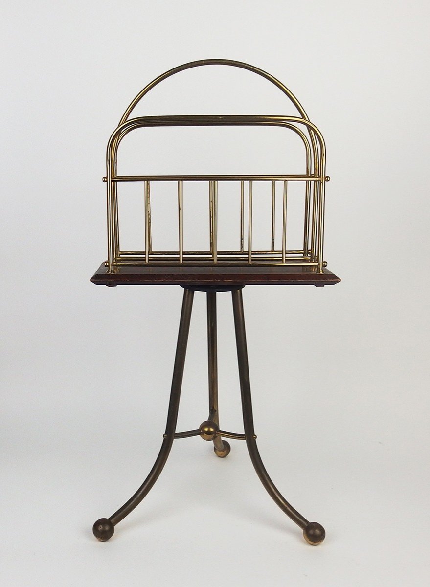 Victorian Style Swivel Magazine Rack