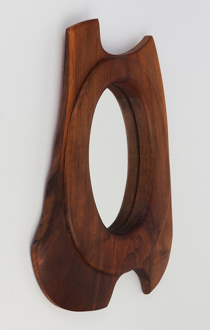 1970 Elm Wall Mirror-photo-4