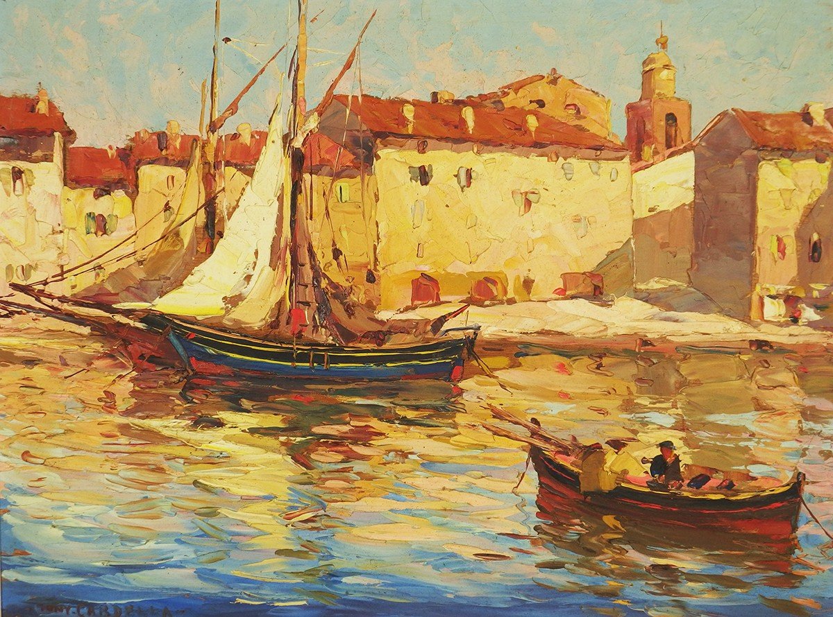 Tableau "Port De Saint-Florent"par Tony Cardella-photo-2