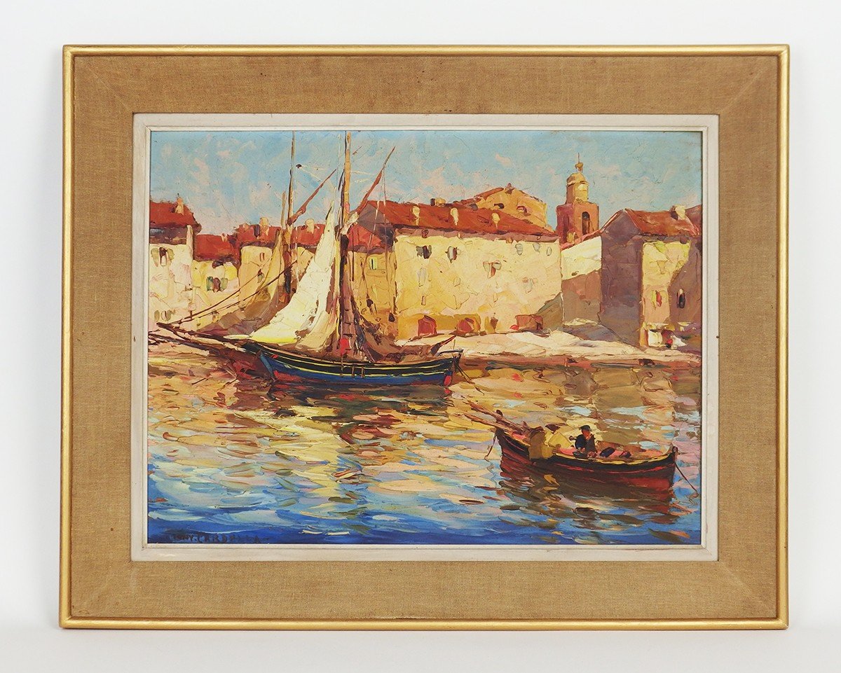 Tableau "Port De Saint-Florent"par Tony Cardella