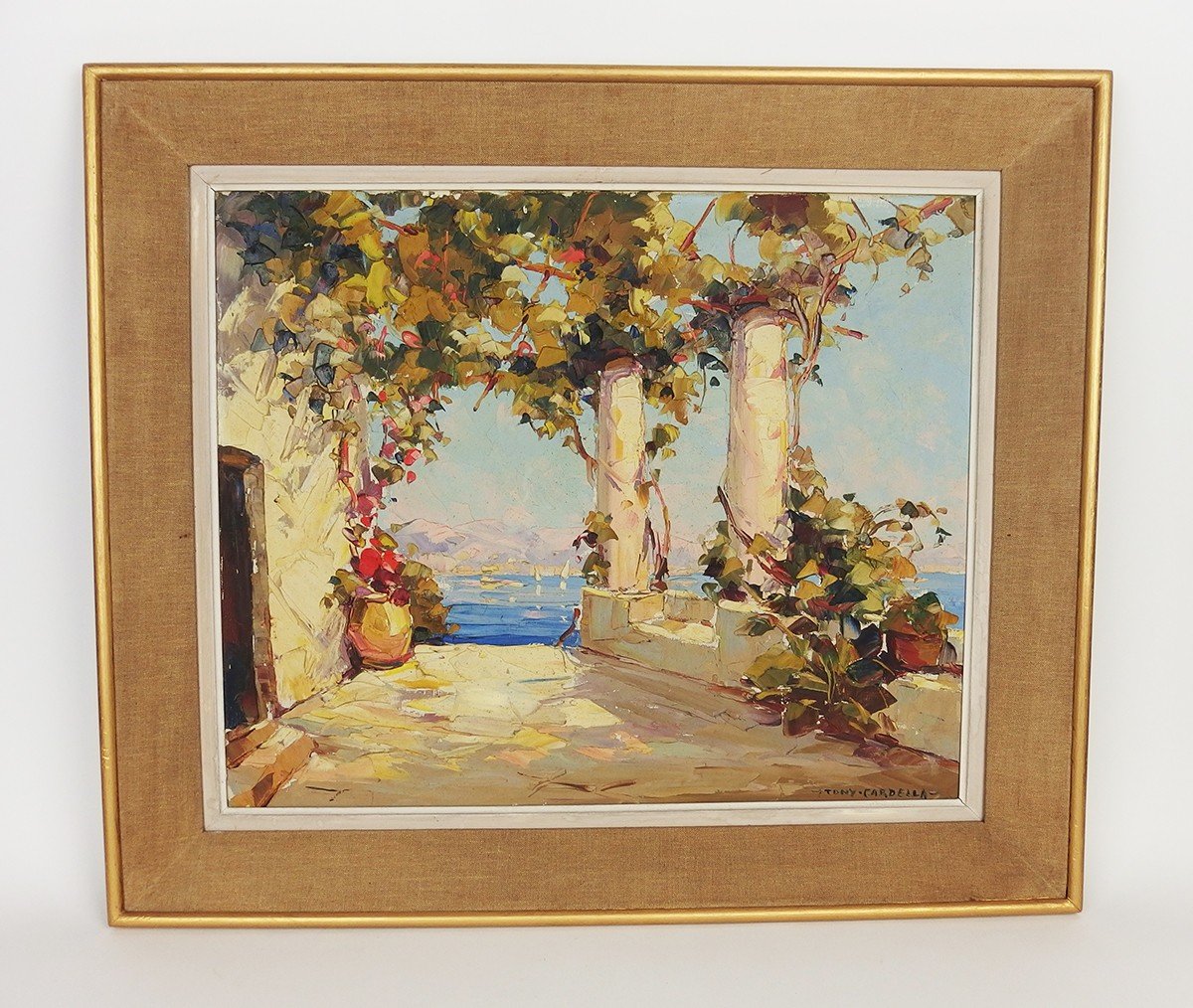 Tableau par Tony Cardella" Paysage méditerranéen"