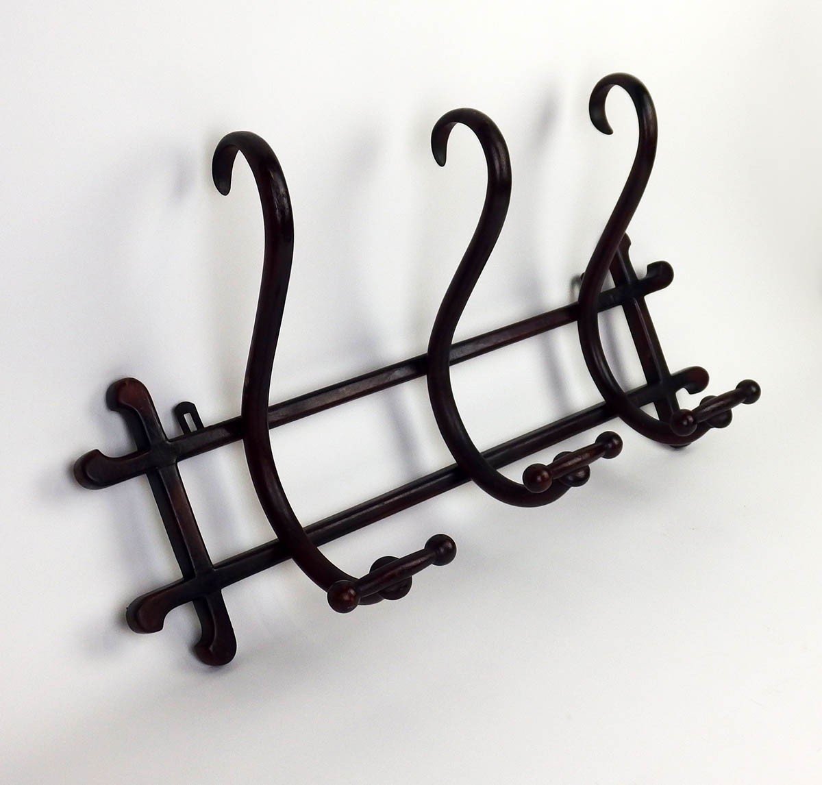 Bent Wood Wall Coat Rack By Thonet-photo-2