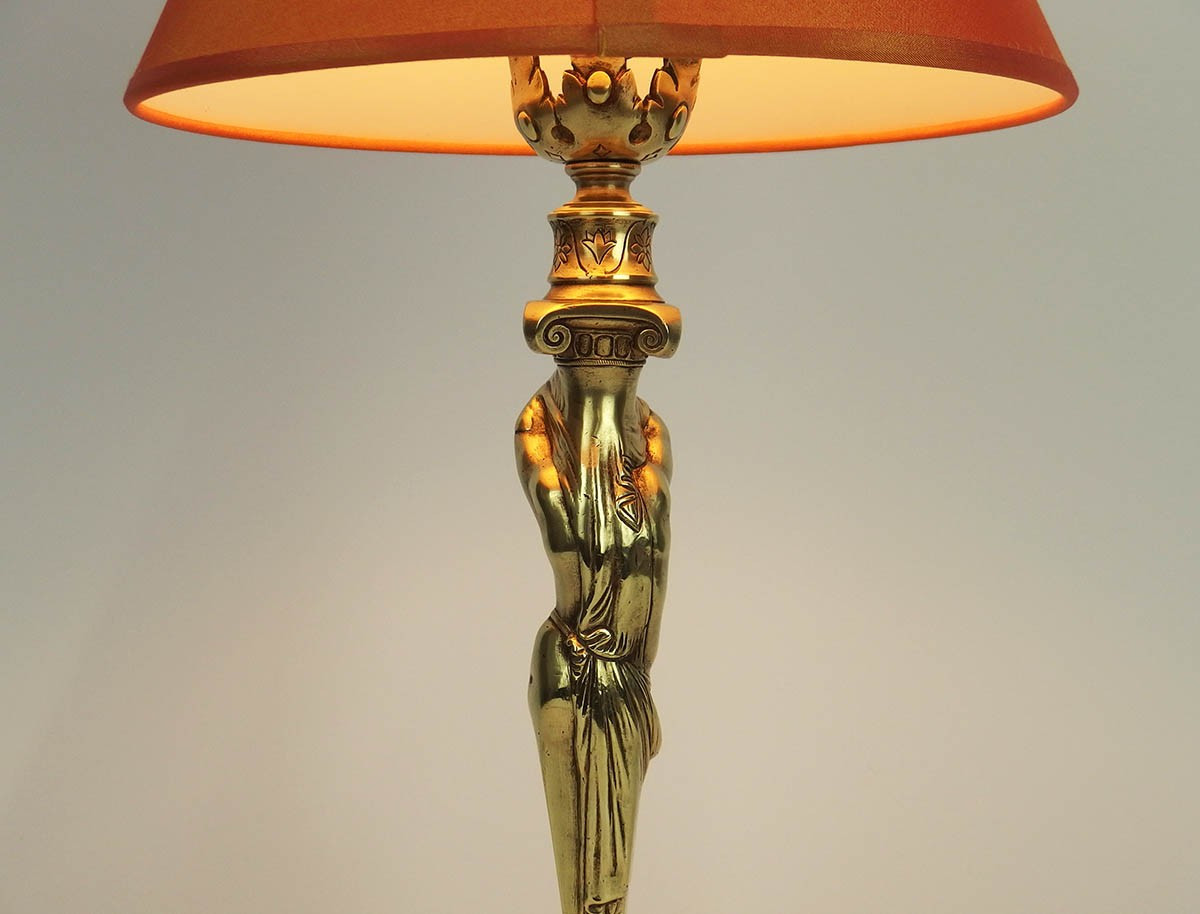 Pair Of Napoleon III Bronze Table Lamps-photo-7