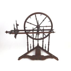 18th Century Walnut Spinning Wheel