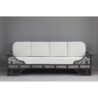 Wrought Iron Art Deco Sofa