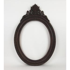 Oval Wooden Frame Louis XV Style