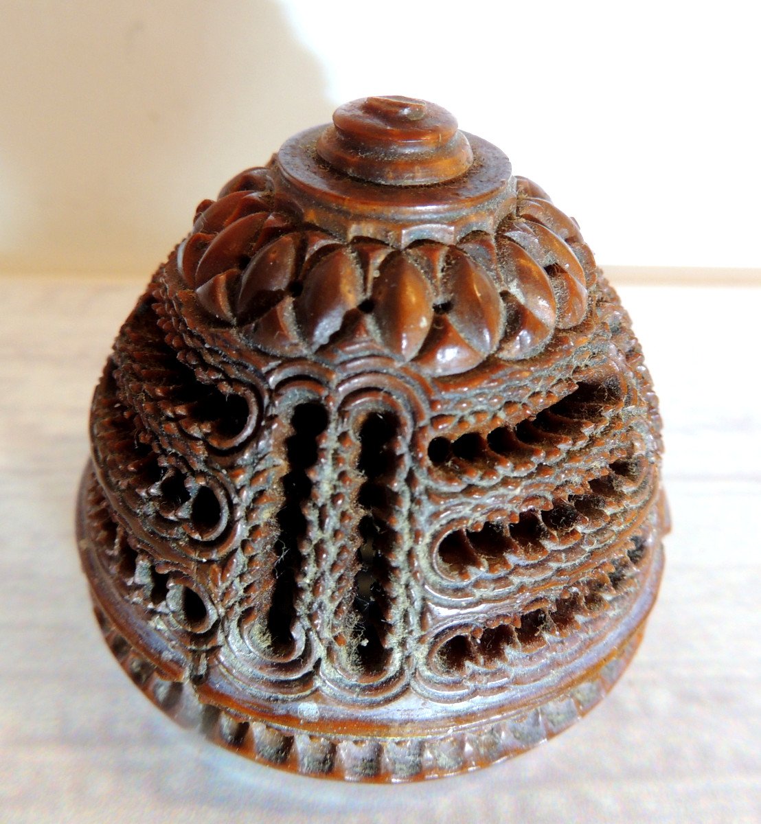 Corozo, Corozo Nut, Box Or Scented Egg, Convict Work From Cayenne, 19th Century-photo-2