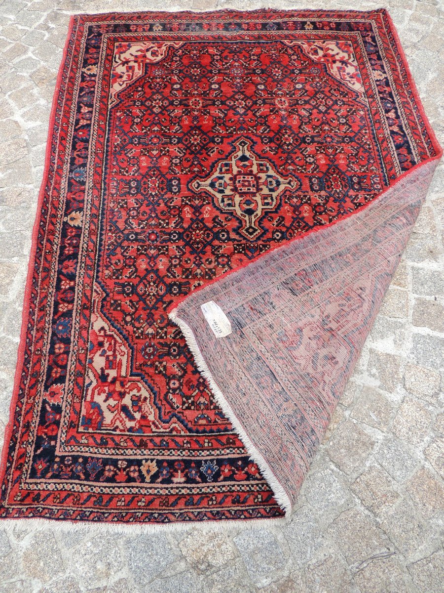 Iran Rug, Handmade Wool On Cotton Kachan Rug, 50s - 60s, 20th Century -photo-1