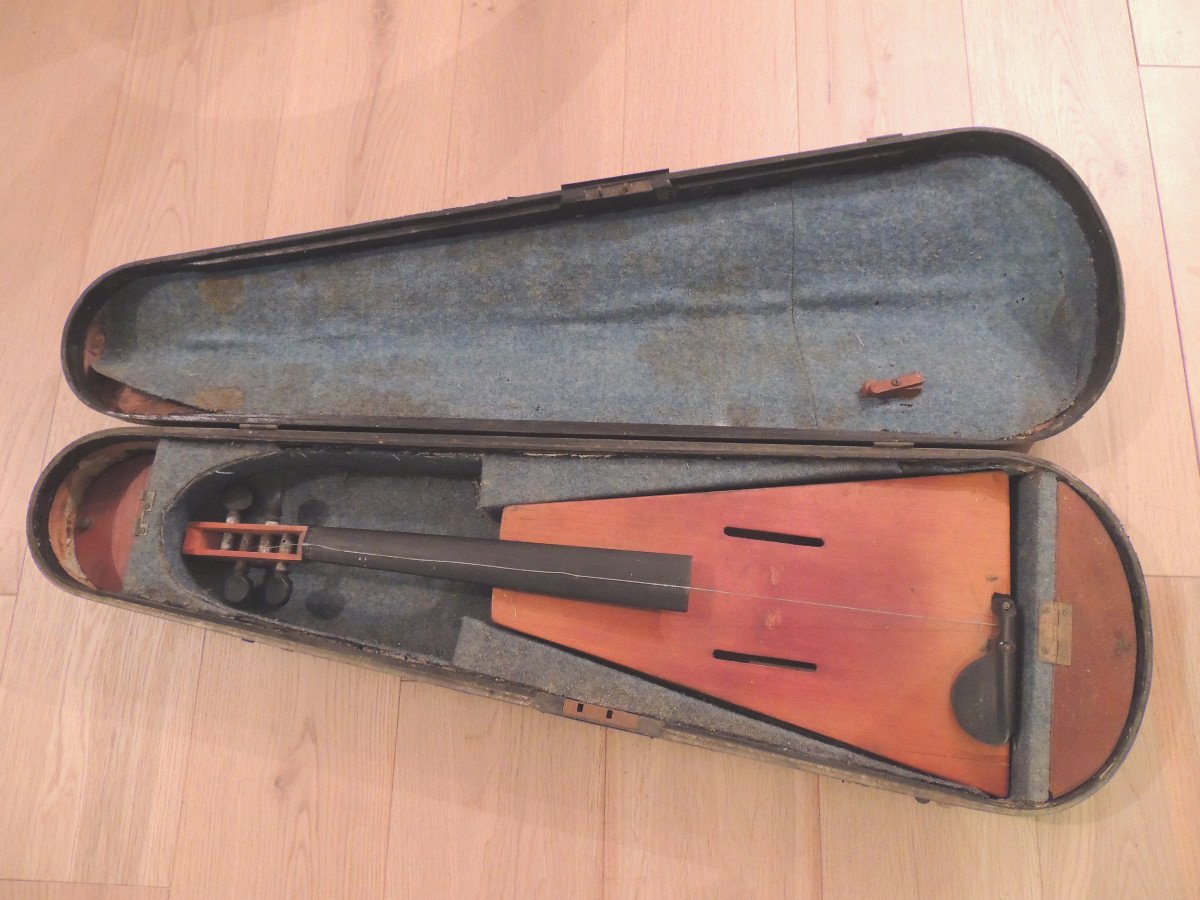 Violin, Trapezoidal Violin By Félix Savard 1819, Original Box, 19th Century -photo-2