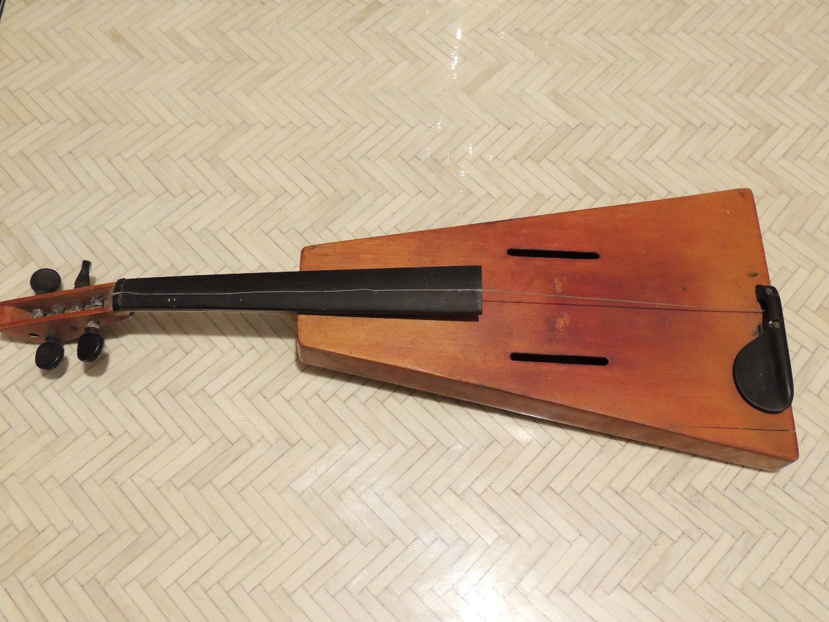 Violin, Trapezoidal Violin By Félix Savard 1819, Original Box, 19th Century -photo-1