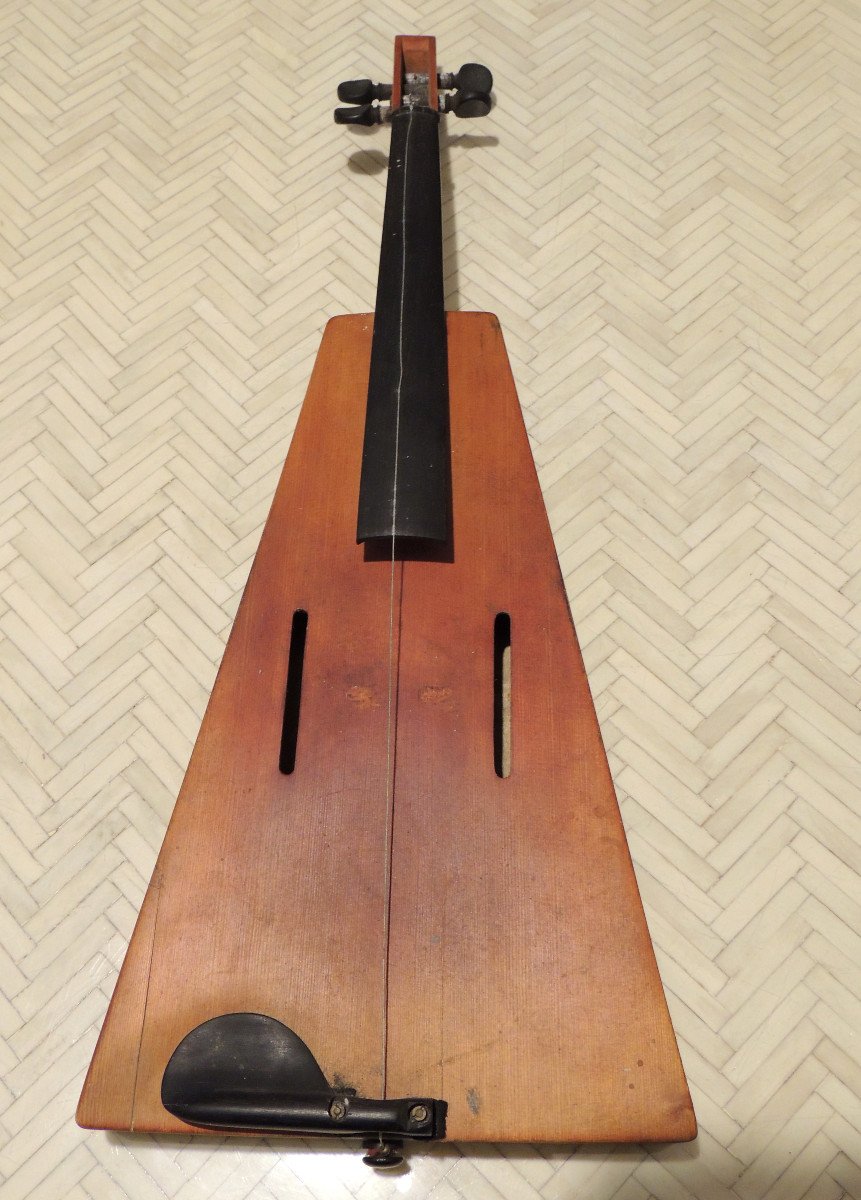 Violin, Trapezoidal Violin By Félix Savard 1819, Original Box, 19th Century -photo-2