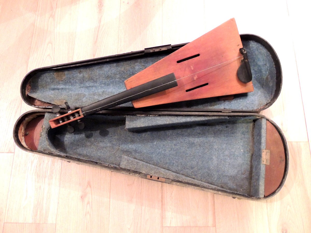 Violin, Trapezoidal Violin By Félix Savard 1819, Original Box, 19th Century 