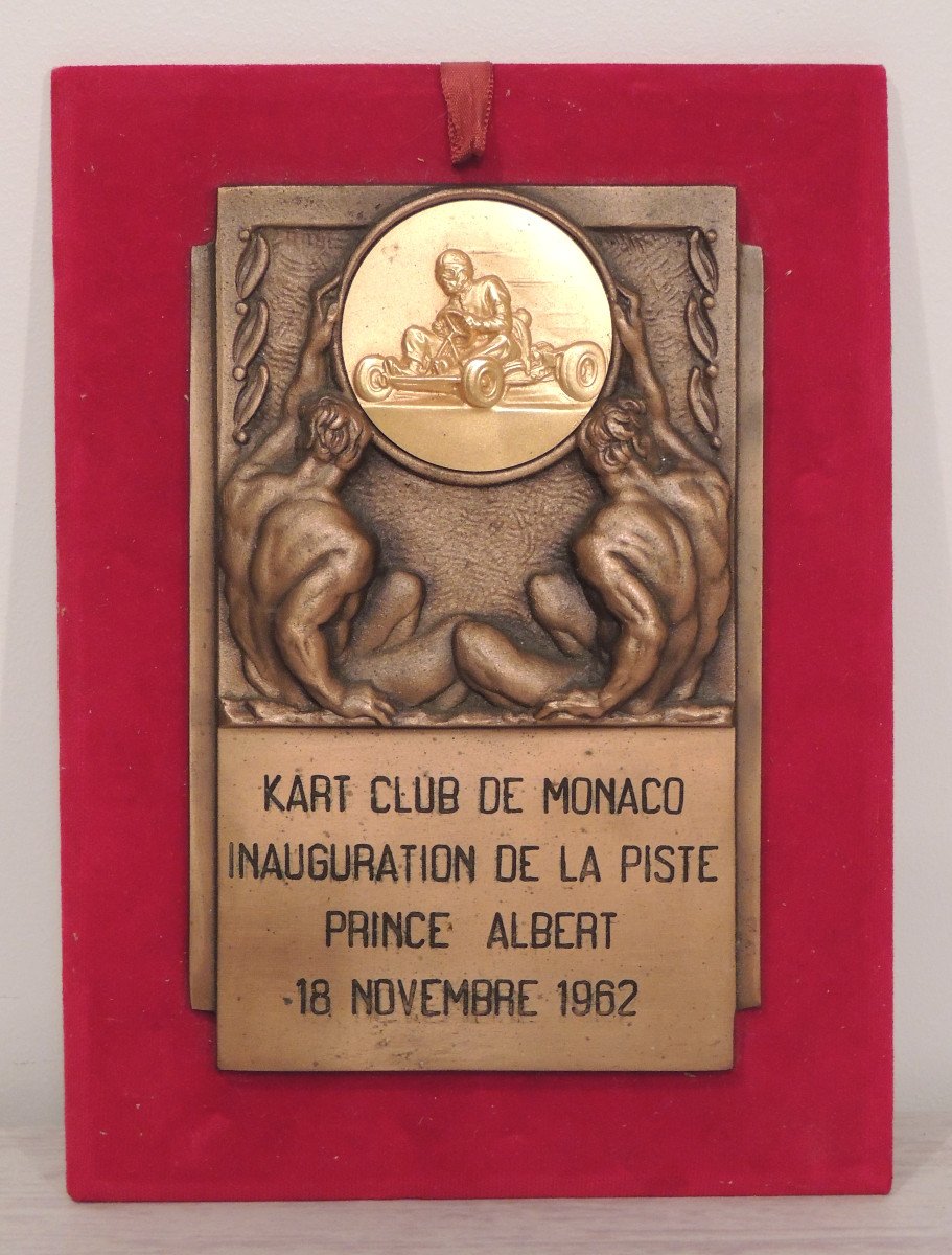 Médaille , Trophé , Sport Mécanique , Kart Club De Monaco De 1962 , dans son écrin , 20 ème 