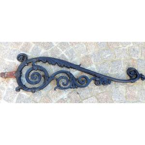 Cast Iron Stem, Sign Or Lamp Holder Stem, 19th