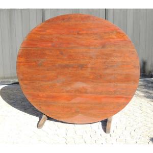 Winegrower's Table, Tilting Harvest Table, Large South West Fir Table, 19th 