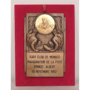 Médaille , Trophé , Sport Mécanique , Kart Club De Monaco De 1962 , dans son écrin , 20 ème 