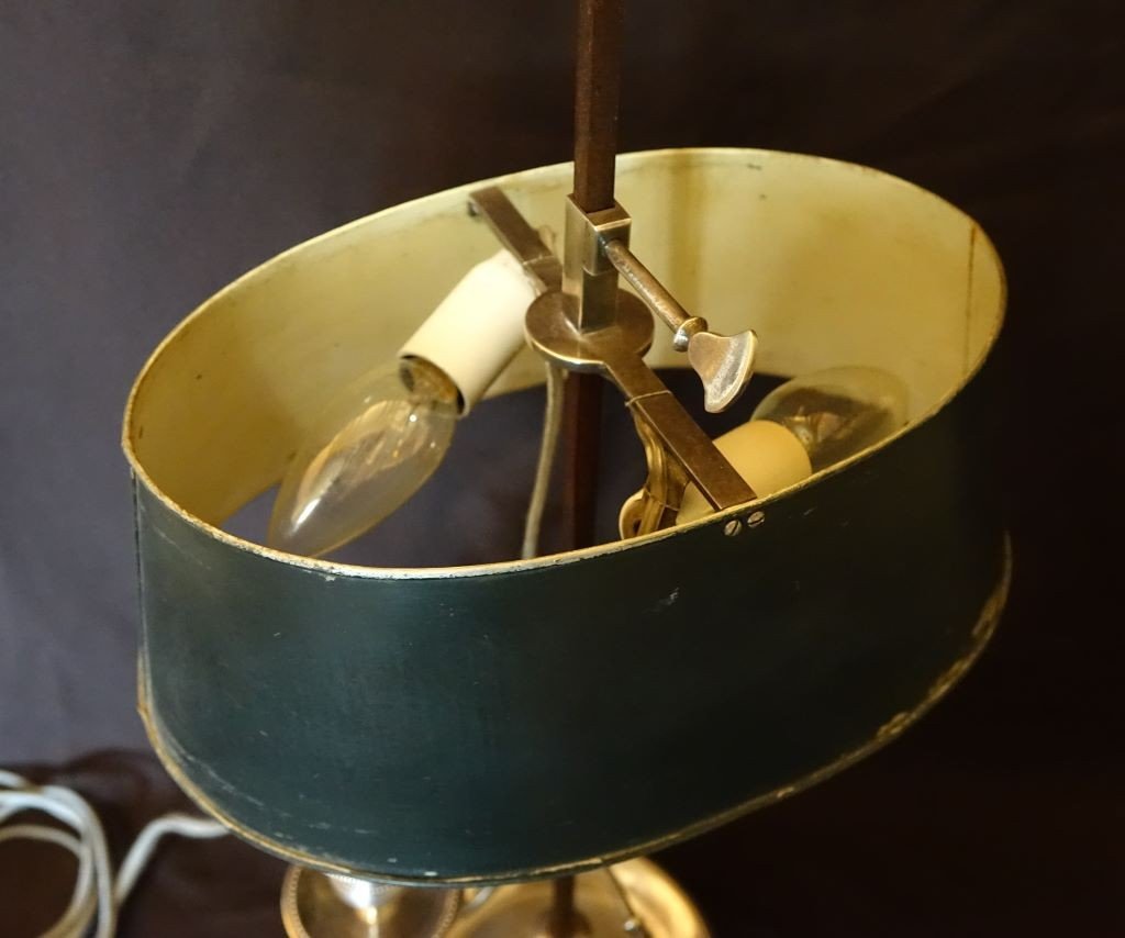 Bouillotte Lamp In Silver Bronze-photo-7