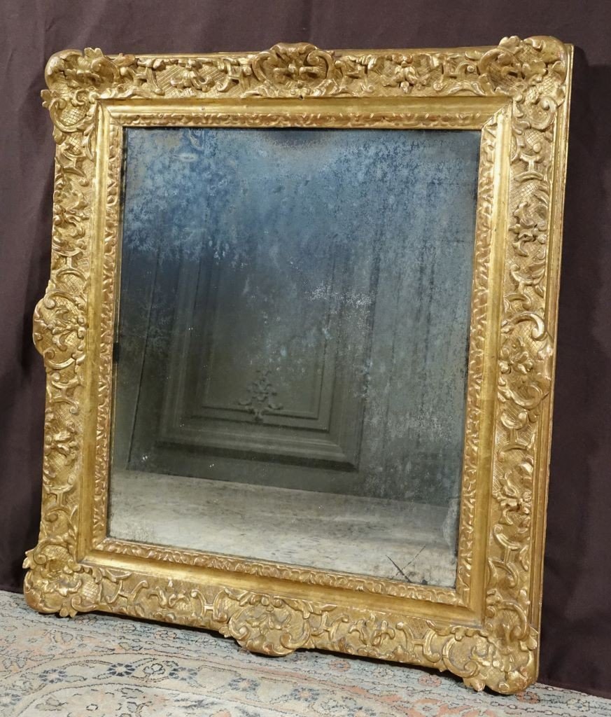 Regency Mirror In Golden Wood-photo-2