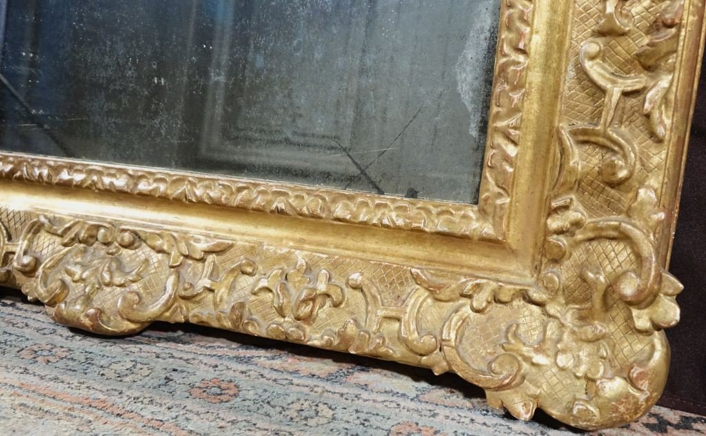 Regency Mirror In Golden Wood-photo-3