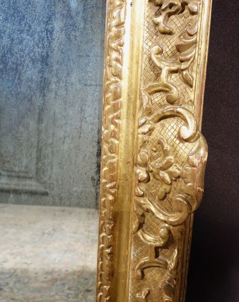 Regency Mirror In Golden Wood-photo-7