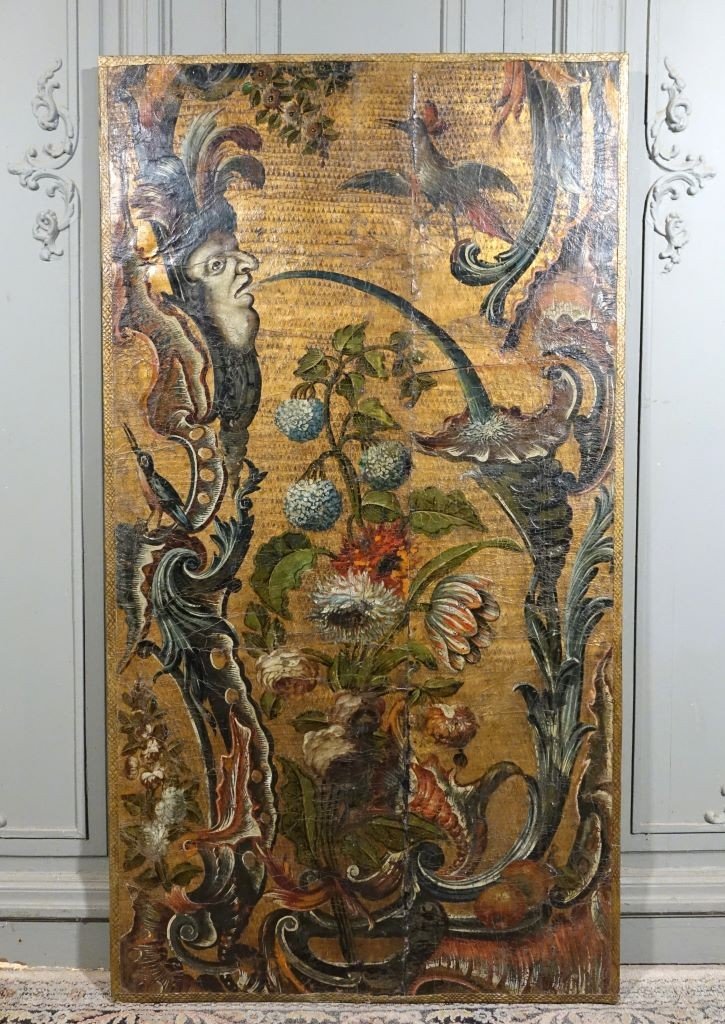 Painted Cordoba Leather Panel